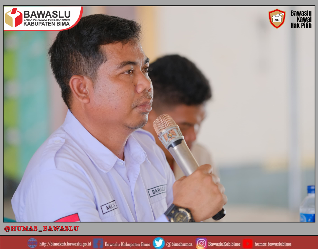 Mitigasi Potensi pelanggaran Pilkada Serentak 2024, Bawaslu Imbau Bupati Bima. 