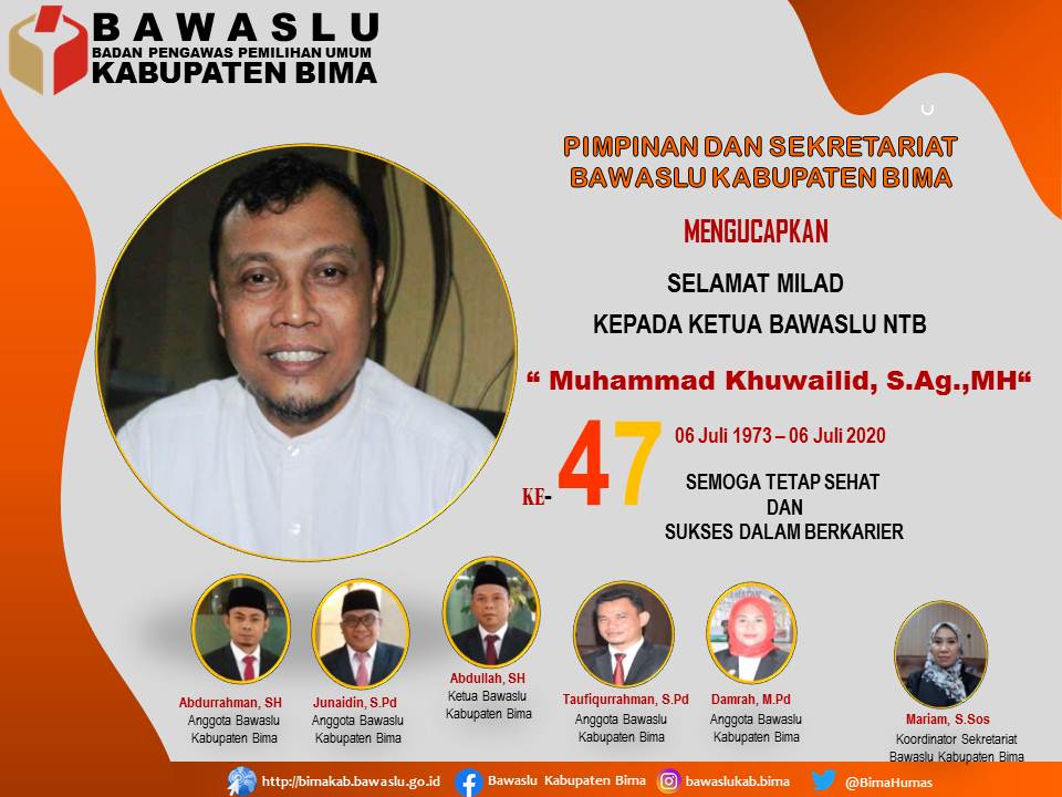 HUT Ketua Bawaslu NTB