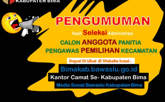 PENGUMUMAN HASIL SELEKSI ADMINISTRASI CALON PANWASCAM