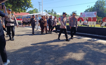 Ketua Bawaslu Kab.Bima mendampingi Kapolda NTB dalam kunjungan kerja